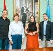 Funcionarionan di WBSC a bishita Ministro di Deporte