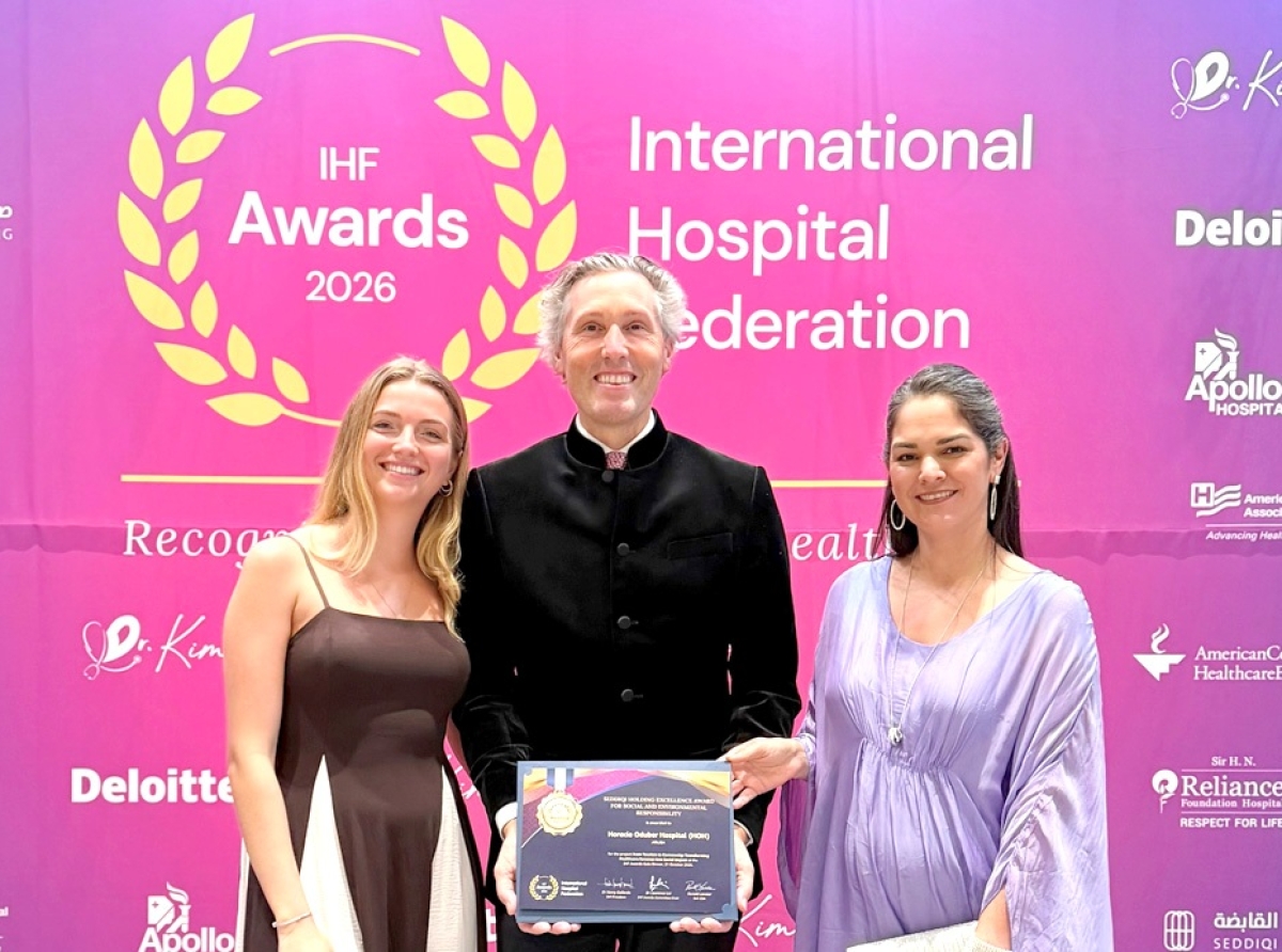 Reconocemento internacional pa Hospital HOH di prestigioso IHF awards