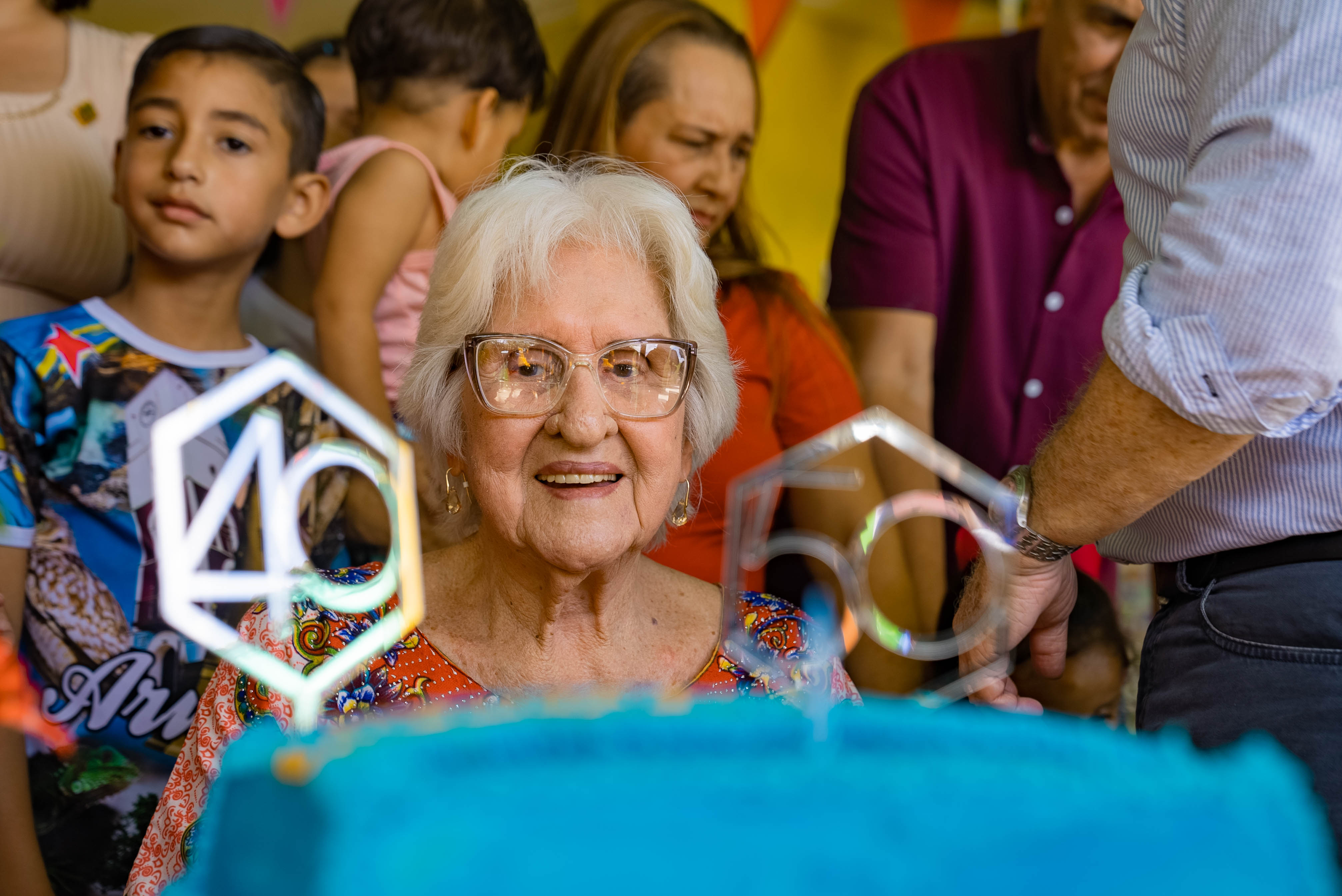 A festeha e di 93 cumpleaño di Felicia Koolman na Tanki Leendert